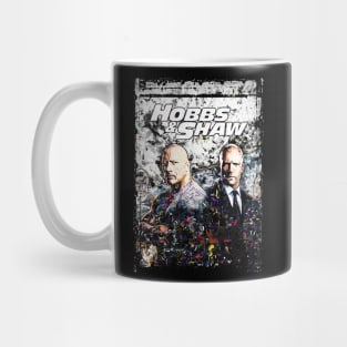 hobbs and shaw abstract art Mug